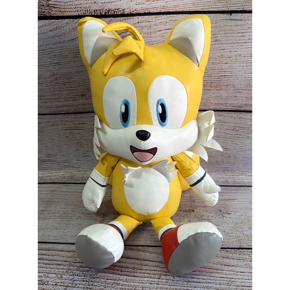 KidRobot Sonic the Hedgehog Tails Premium Pleather Plush Doll 16" Used